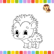 darmowe kolorowanki według wzoru jeż