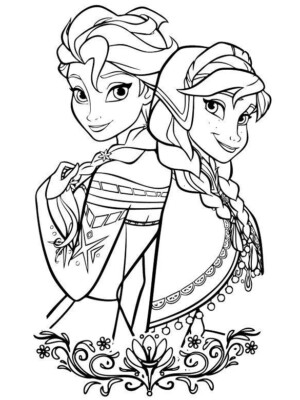 Kraina Lodu Frozen Kolorowanka do Druku