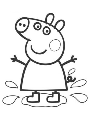 swinka peppa bajka kolorowanka do druku